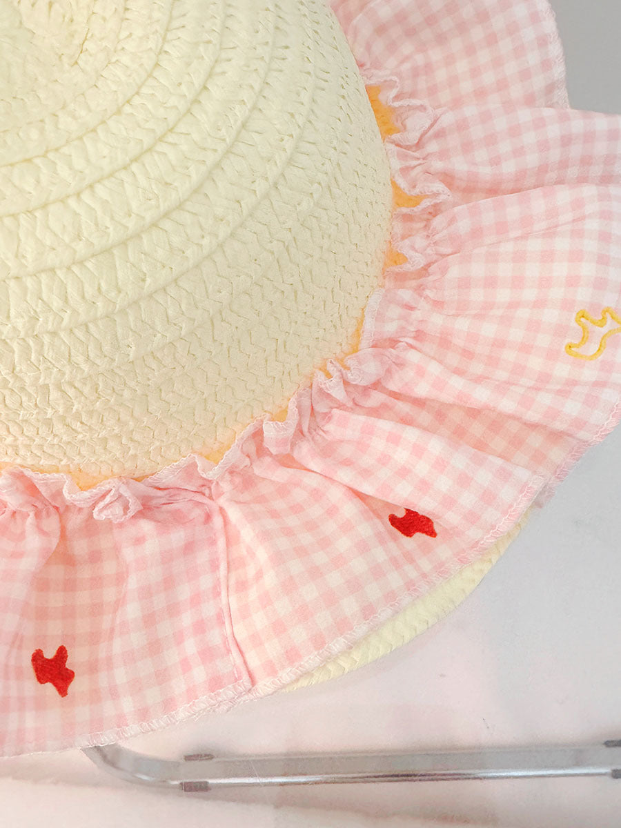 Baby Girl Gingham Sundress & Sun Hat Set